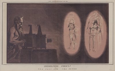 Vues dissolvantes ! ou, le passé et le futur (lithographie en couleur) - Matthew