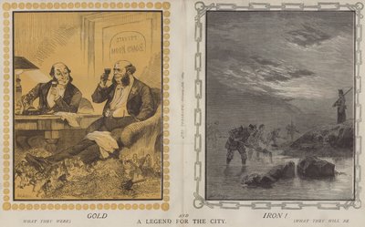 Or et fer ! Une légende pour la ville (lithographie en couleur) - Matthew