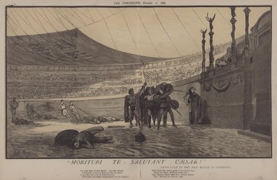 Morituri Te Salutant Caesar ! (lithographie en couleur) - Matthew
