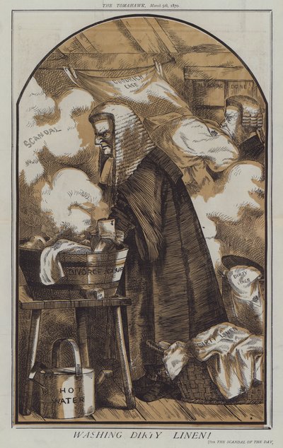 Laver le linge sale (lithographie en couleur) - Matthew