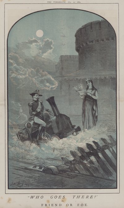 Qui va là ? ou, Ami ou ennemi (lithographie en couleur) - Matthew