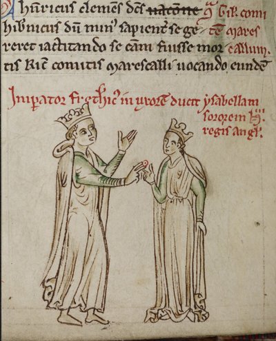 Frédéric II et Isabelle d