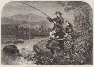 Pêche au saumon dans les Highlands - Matthew Somerville Morgan
