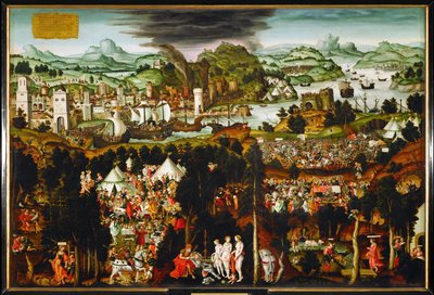 La destruction de Troie et le jugement de Paris … - Matthias Gerung