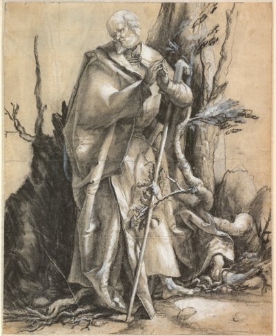 Saint barbu avec bâton de marche, vers 1516 - Matthias Grünewald