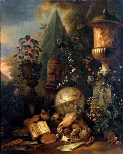 Vanité. Nature morte avec un vase, XVIIe ou début XVIIIe siècle - Matthias Withoos