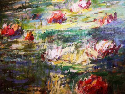 Des nénuphars aux couleurs éclatantes - Matthys Moss