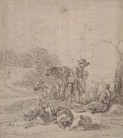 Scène pastorale - Matthys van den Bergh