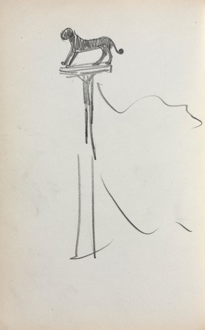 Carnet de croquis italien : Lion de San Marco page 39, 1898-1899 - Maurice Brazil Prendergast
