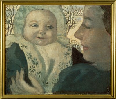 Bernadette et sa mère (peinture sur toile) - Maurice Denis