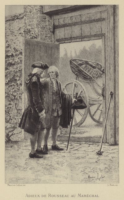 Adieux de Rousseau au Maréchal - Maurice Leloir