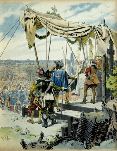 Histoire de France : le siège de La Rochelle en 1627-1628. Cardinal Richelieu - Maurice Leloir