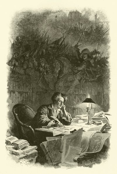 Illustration pour Les Trois Mousquetaires - Maurice Leloir