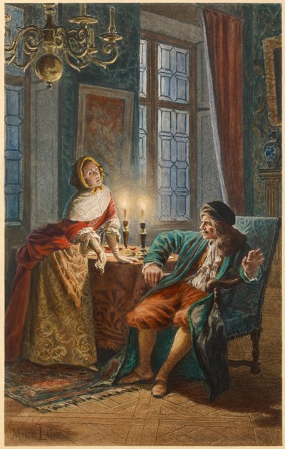 Molière et Madeleine Bejart (illustration) - Maurice Leloir