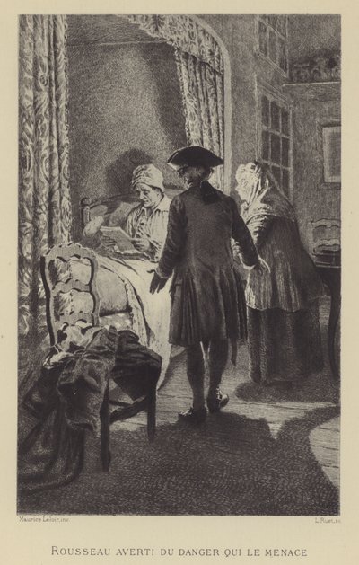 Rousseau averti du danger qui le menace - Maurice Leloir