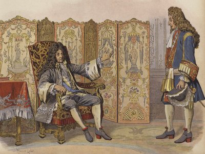 Visite de Villars à Louis XIV à Marly - Maurice Leloir