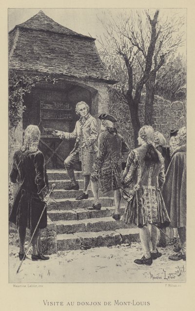 Visite au donjon de Mont-Louis - Maurice Leloir