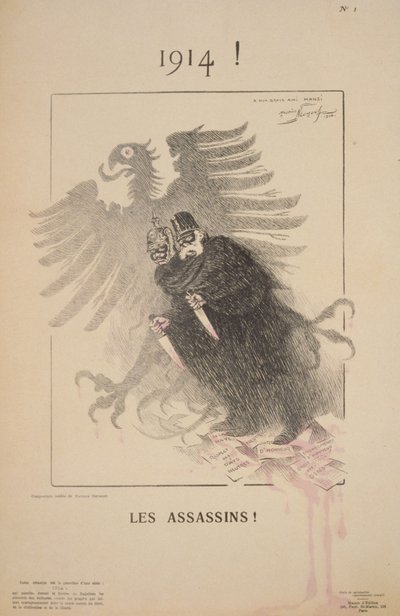 1914! Les Assassins! (lithograph) - Maurice Louis Henri Neumont