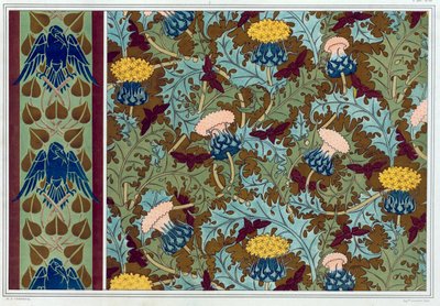 Dessins pour bordures de papier peint et tissu imprimé - Maurice Pillard Verneuil