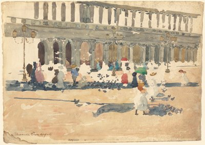 Caffè Florian à Venise - Maurice Brazil Prendergast