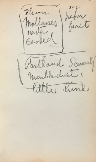 Carnet de croquis italien : Notes (page 244) - Maurice Prendergast
