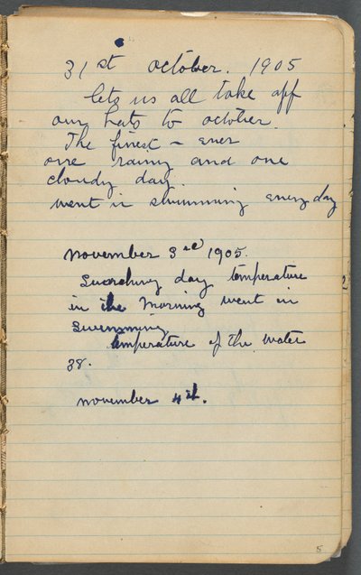 Carnet de croquis, page 005 : Notes - Maurice Prendergast