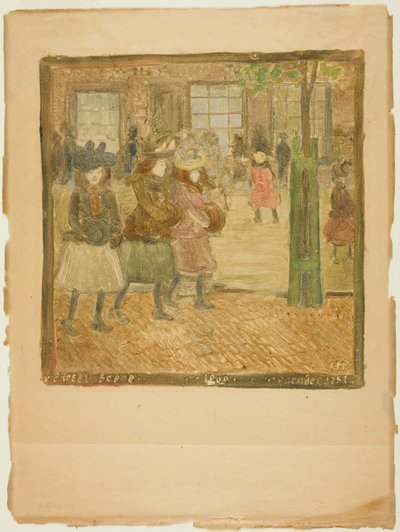 Scène de rue - Maurice Prendergast