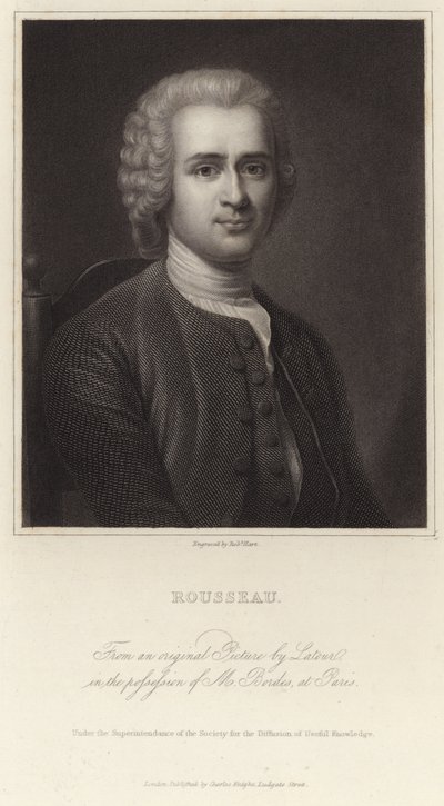 Portrait de Jean-Jacques Rousseau - Maurice Quentin de La Tour