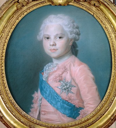 Portrait de Louis de France (1755-1824) Comte de Provence et futur roi Louis XVIII - Maurice Quentin de La Tour