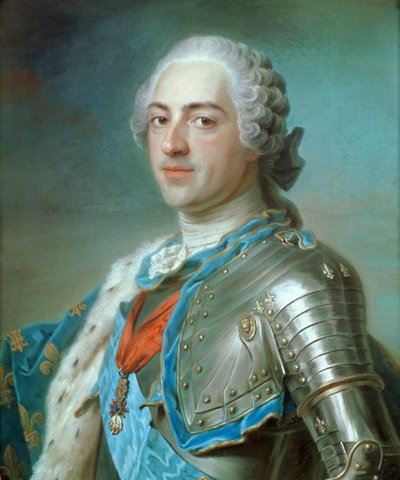 Portrait du roi Louis XV de France - Maurice Quentin de La Tour