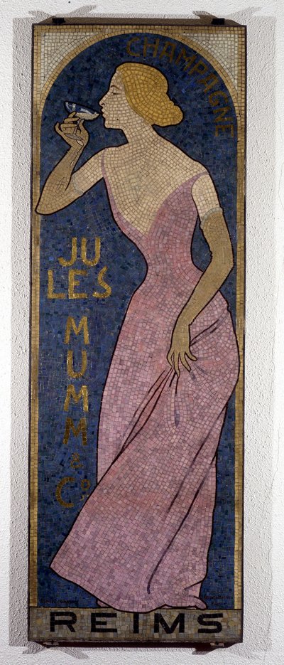 Affiche publicitaire pour le champagne Mumm, par Realier-Dumas - Maurice Realier Dumas