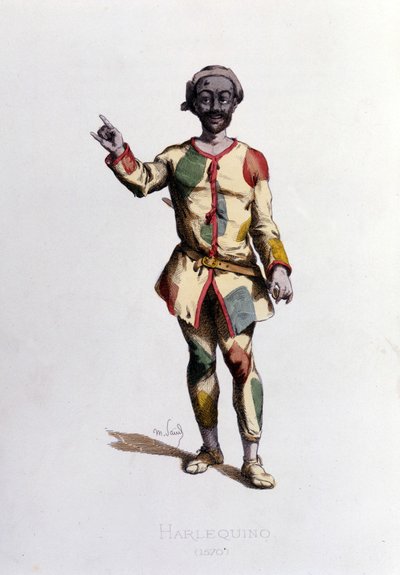 Arlequin en 1570. Maurice Sand, 