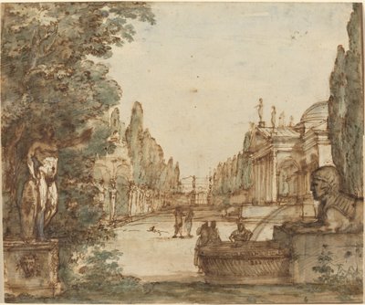 Caprice avec une villa palladienne - Mauro Antonio Tesi