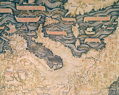 Carte du monde par le moine camaldule Fra Mauro - Mauro Fra