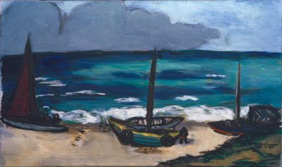 Orage approchant sur la mer - Max Beckmann