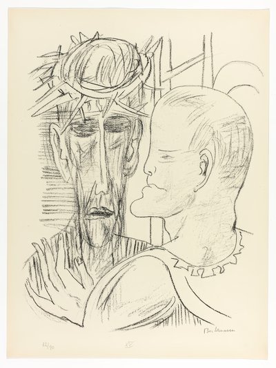 Christ et Pilate, planche 15 de Day and Dream - Max Beckmann