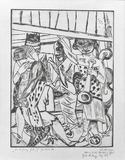 Le rideau se lève - Max Beckmann