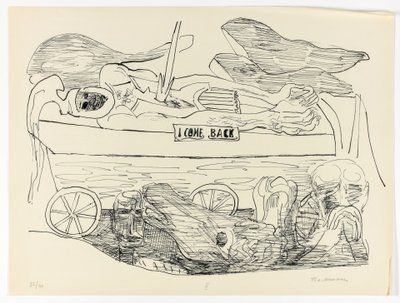 Rêve de guerre, planche 10 de Day and Dream - Max Beckmann