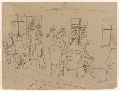 Salle de rédaction - Max Beckmann