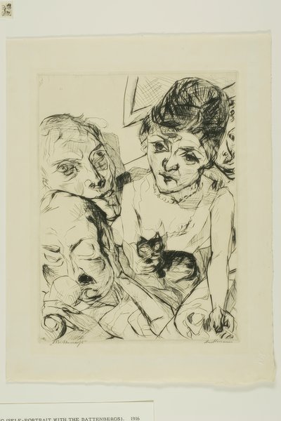Soir, planche dix de Gesichter - Max Beckmann