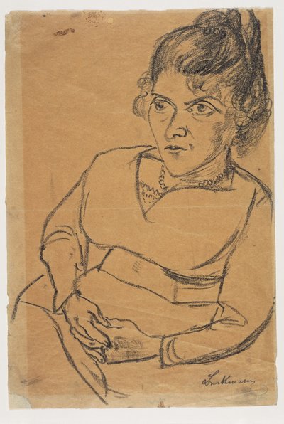 Fridel Battenberg, Halbfigur, sitzend - Max Beckmann