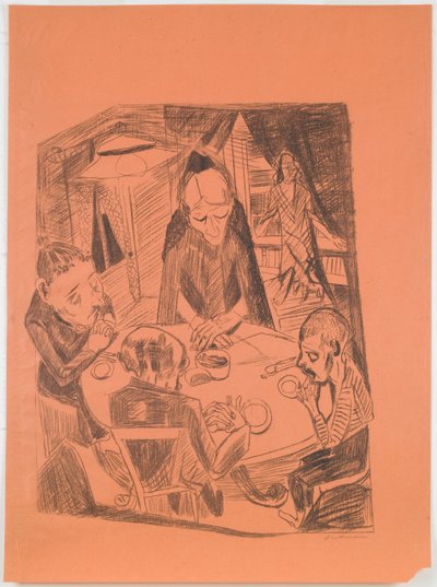 Hunger, Platte 5 aus dem Portfolio „Hölle“ - Max Beckmann