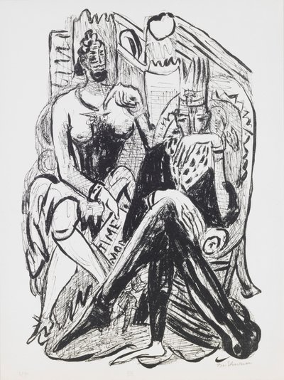 Roi et Démagogue, planche 8 du portfolio « Jour et Rêve » - Max Beckmann