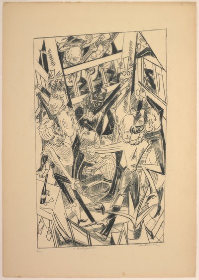 Malepartus, planche huit de Die Hölle - Max Beckmann