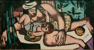 Mère avec Enfant Jouant - Max Beckmann