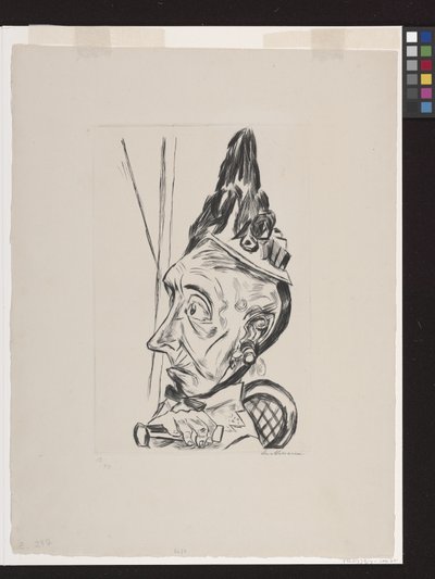 Vieille femme avec bonnet - Max Beckmann
