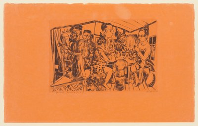 Platte 2 der Serie: Jährlicher Jahrmarkt - Max Beckmann