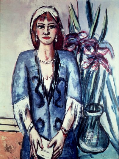 Quappi en bleu et gris - Max Beckmann
