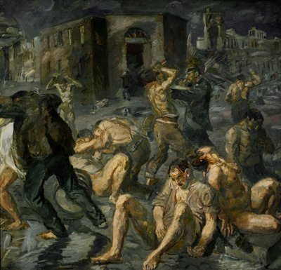 Scène de la destruction de Messine - Max Beckmann