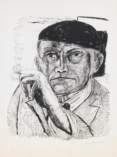 Autoportrait, planche 1 du portfolio « Jour et Rêve » - Max Beckmann